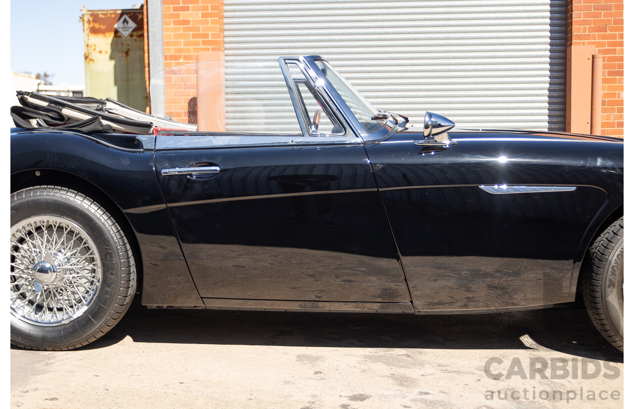 1/1964 Austin Healey 3000 MKIII BJ8 Phase 1 2+2 2d Convertible Black 2.9L