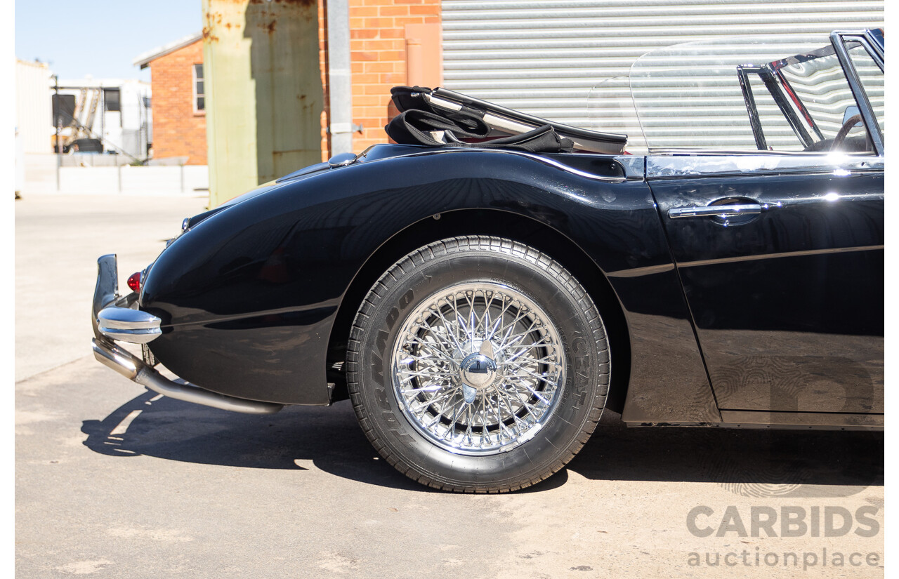 1/1964 Austin Healey 3000 MKIII BJ8 Phase 1 2+2 2d Convertible Black 2.9L
