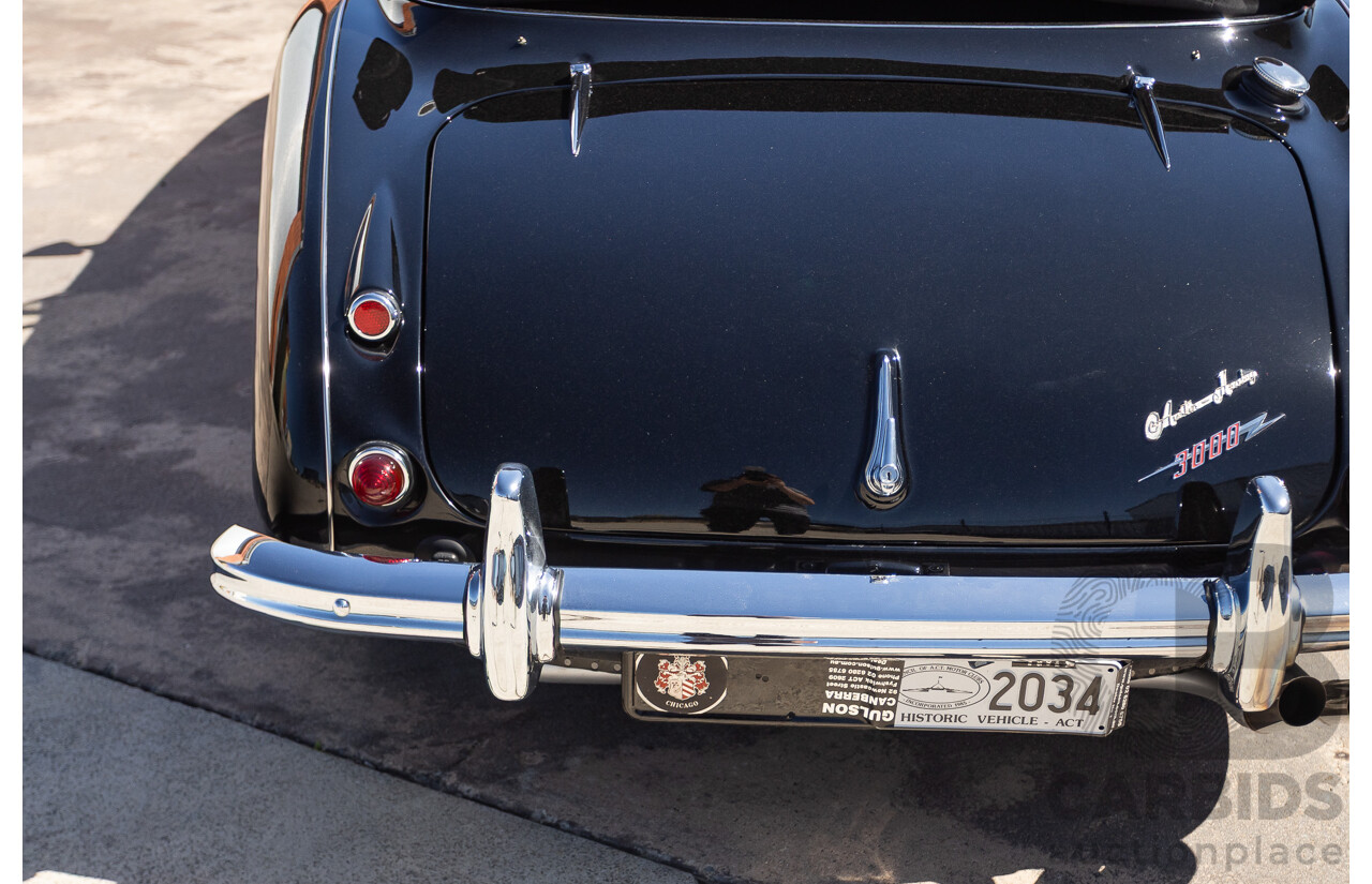 1/1964 Austin Healey 3000 MKIII BJ8 Phase 1 2+2 2d Convertible Black 2.9L