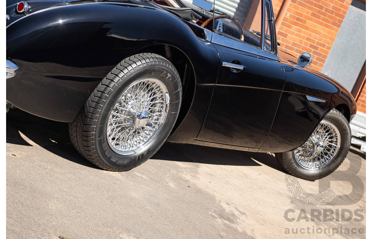1/1964 Austin Healey 3000 MKIII BJ8 Phase 1 2+2 2d Convertible Black 2.9L