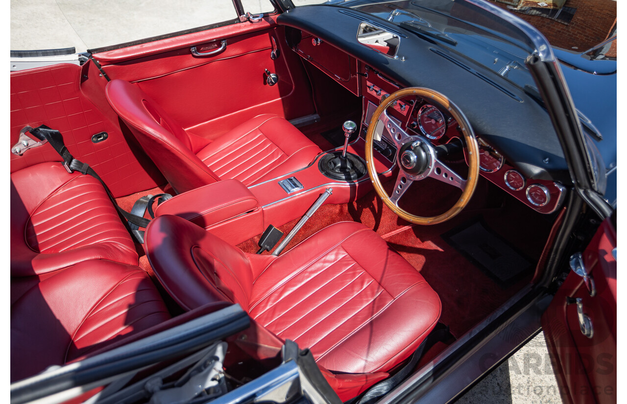 1/1964 Austin Healey 3000 MKIII BJ8 Phase 1 2+2 2d Convertible Black 2.9L