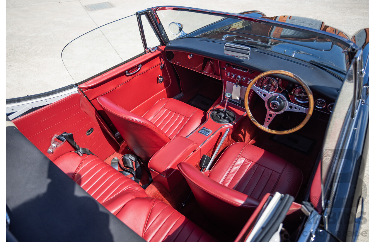 1/1964 Austin Healey 3000 MKIII BJ8 Phase 1 2+2 2d Convertible Black 2.9L