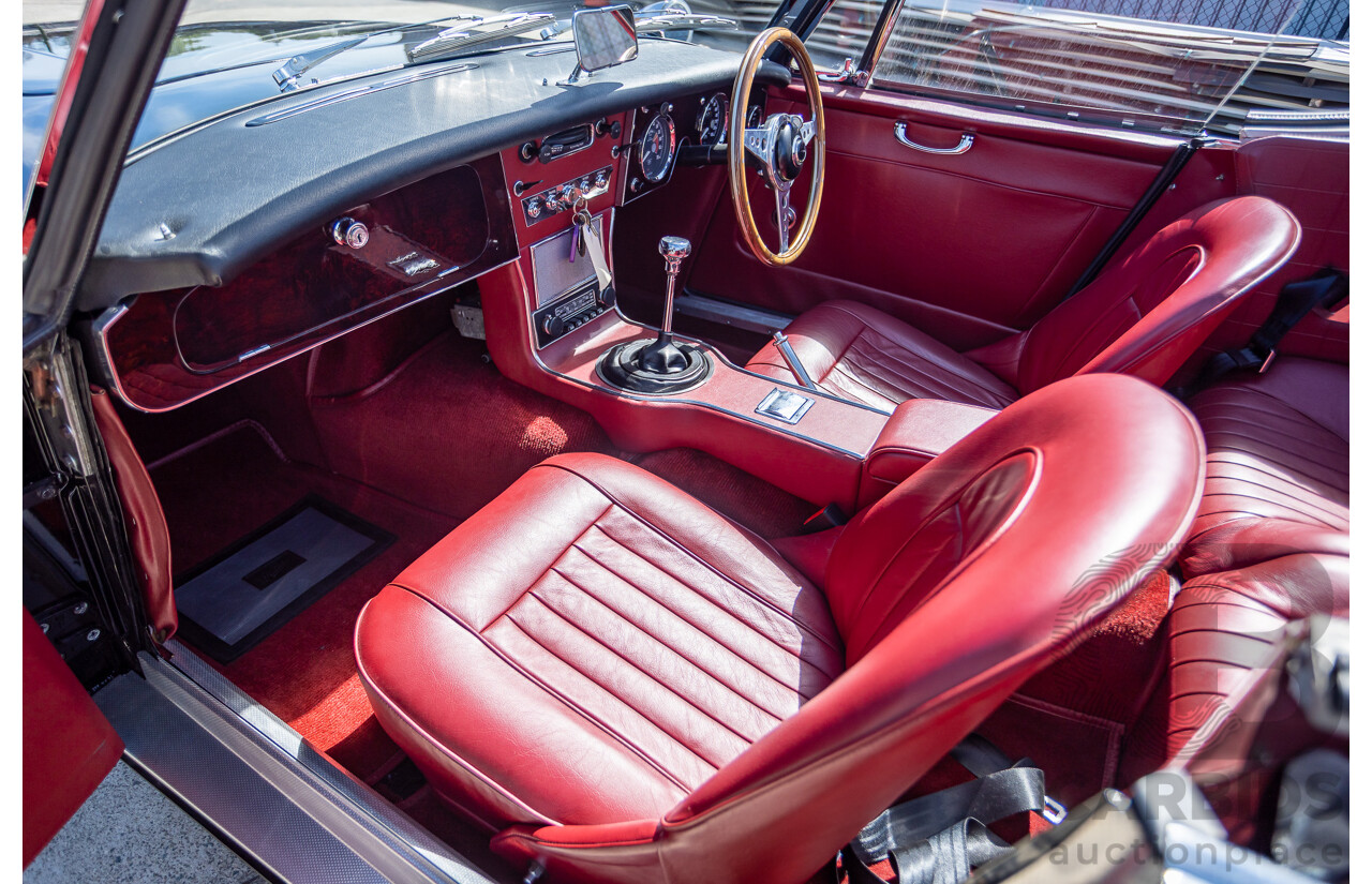 1/1964 Austin Healey 3000 MKIII BJ8 Phase 1 2+2 2d Convertible Black 2.9L