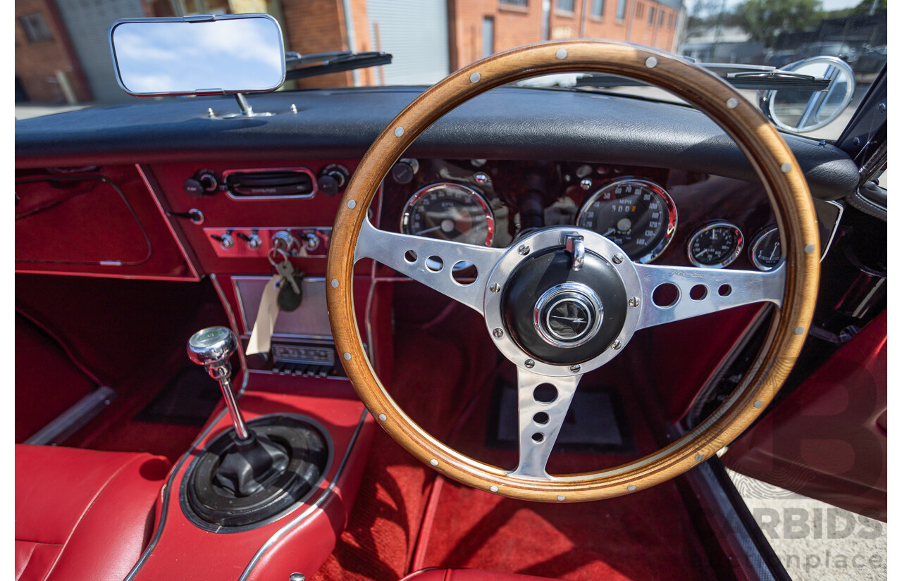 1/1964 Austin Healey 3000 MKIII BJ8 Phase 1 2+2 2d Convertible Black 2.9L