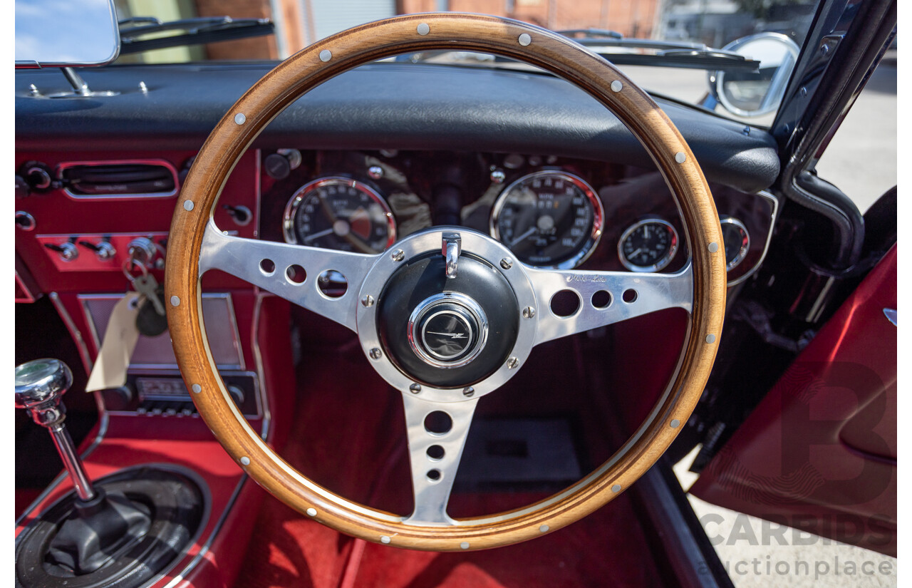 1/1964 Austin Healey 3000 MKIII BJ8 Phase 1 2+2 2d Convertible Black 2.9L
