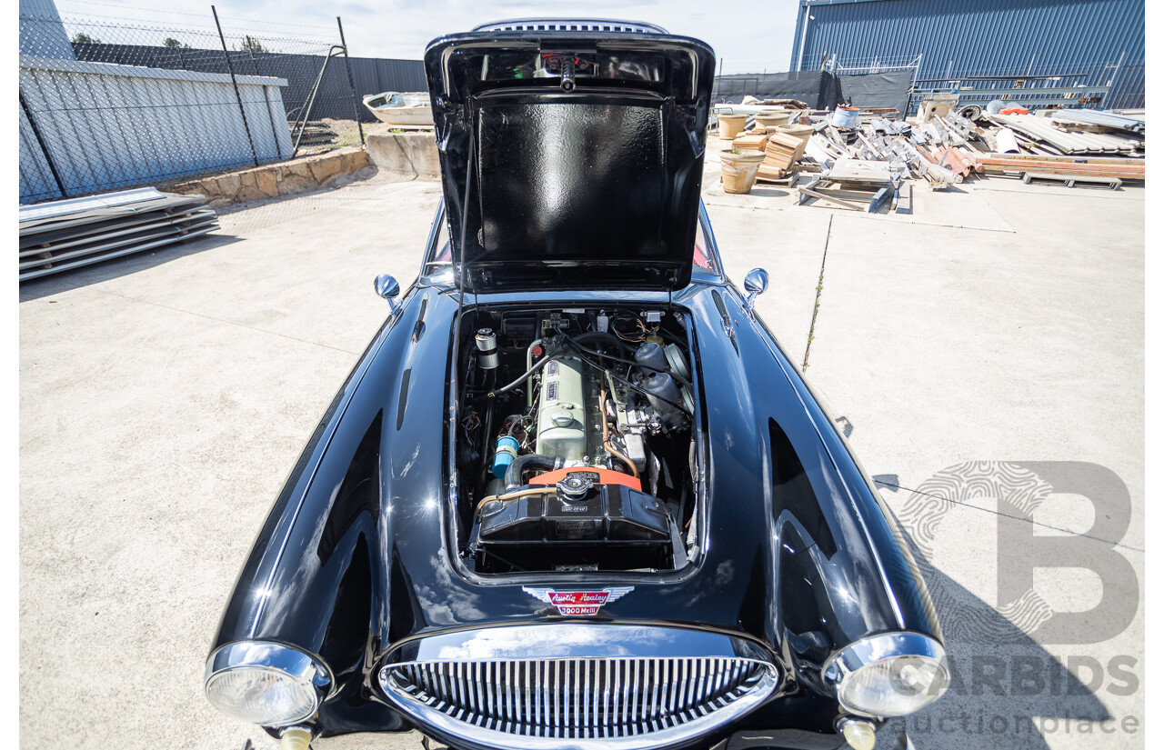 1/1964 Austin Healey 3000 MKIII BJ8 Phase 1 2+2 2d Convertible Black 2.9L