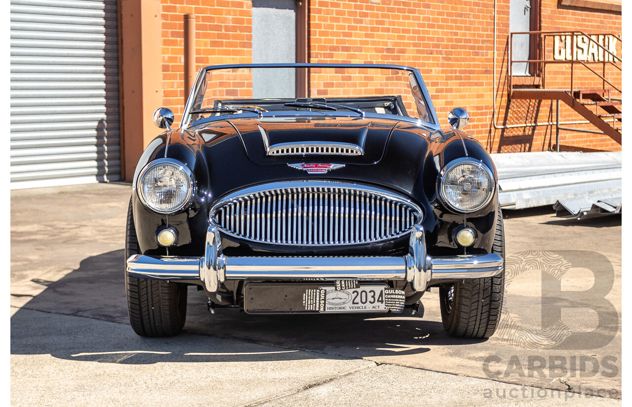 1/1964 Austin Healey 3000 MKIII BJ8 Phase 1 2+2 2d Convertible Black 2.9L