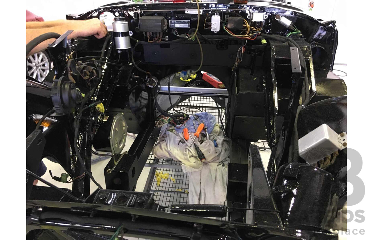 1/1964 Austin Healey 3000 MKIII BJ8 Phase 1 2+2 2d Convertible Black 2.9L