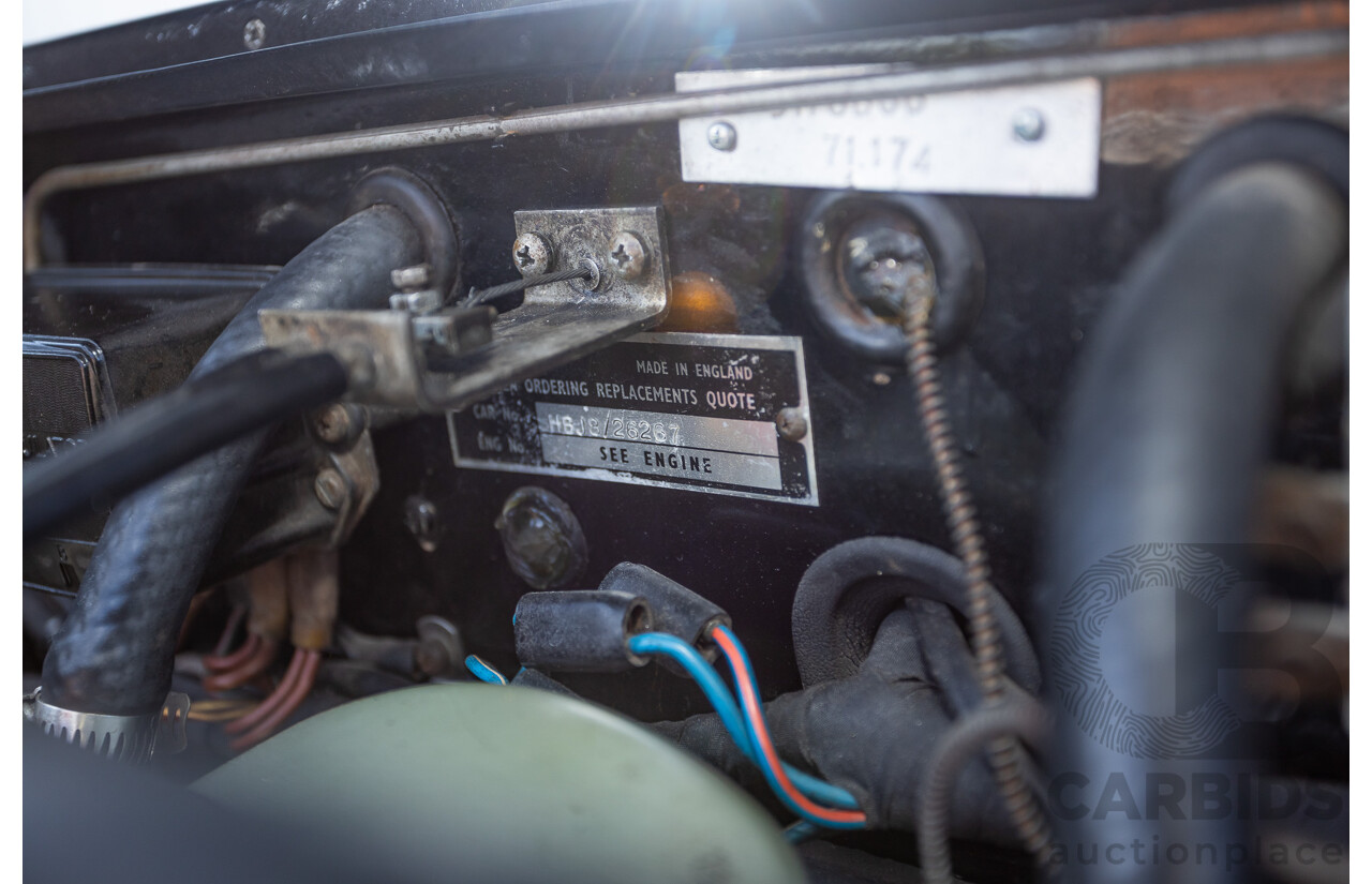 1/1964 Austin Healey 3000 MKIII BJ8 Phase 1 2+2 2d Convertible Black 2.9L