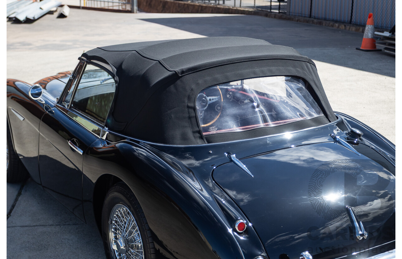 1/1964 Austin Healey 3000 MKIII BJ8 Phase 1 2+2 2d Convertible Black 2.9L
