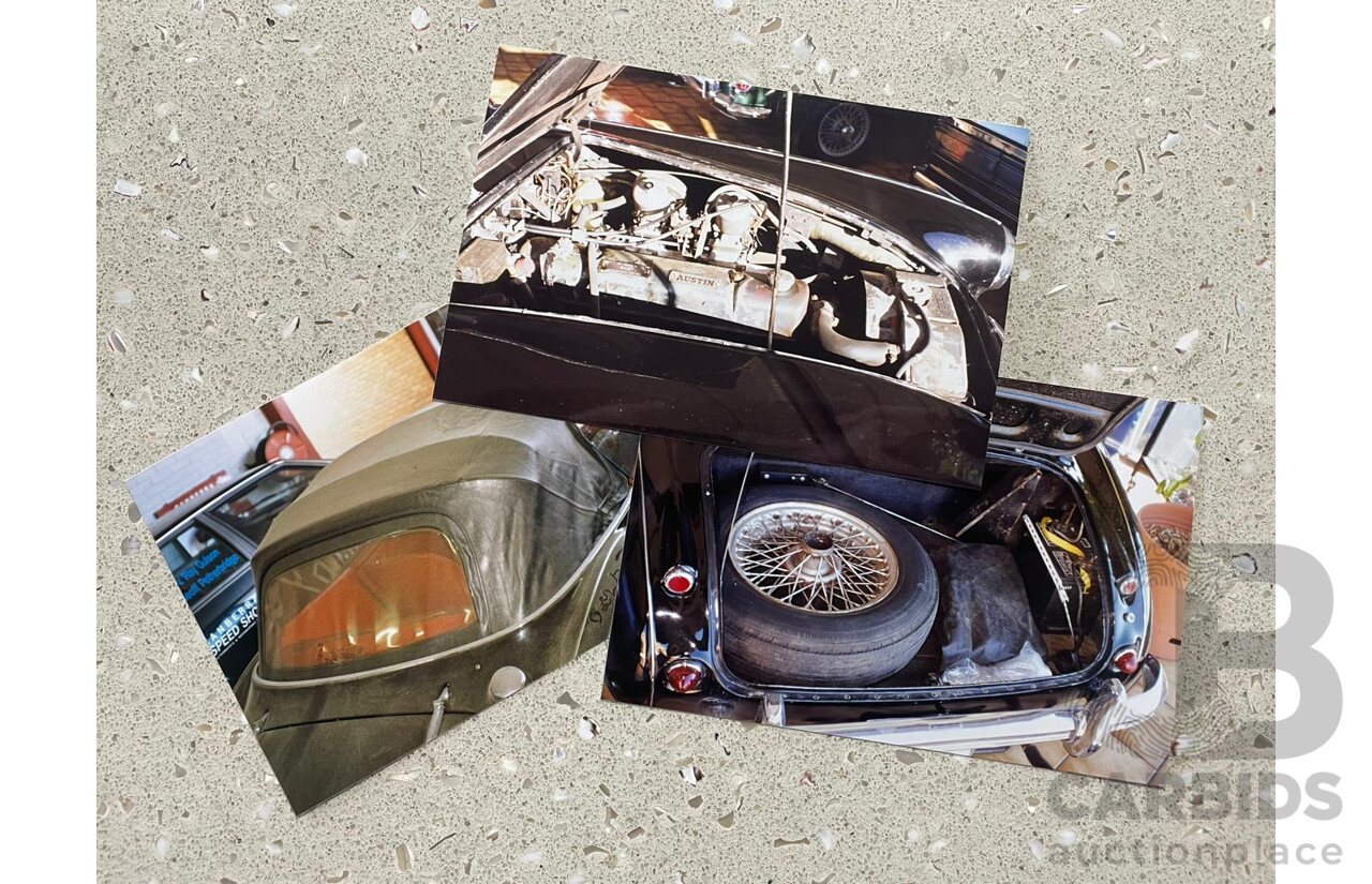 1/1964 Austin Healey 3000 MKIII BJ8 Phase 1 2+2 2d Convertible Black 2.9L
