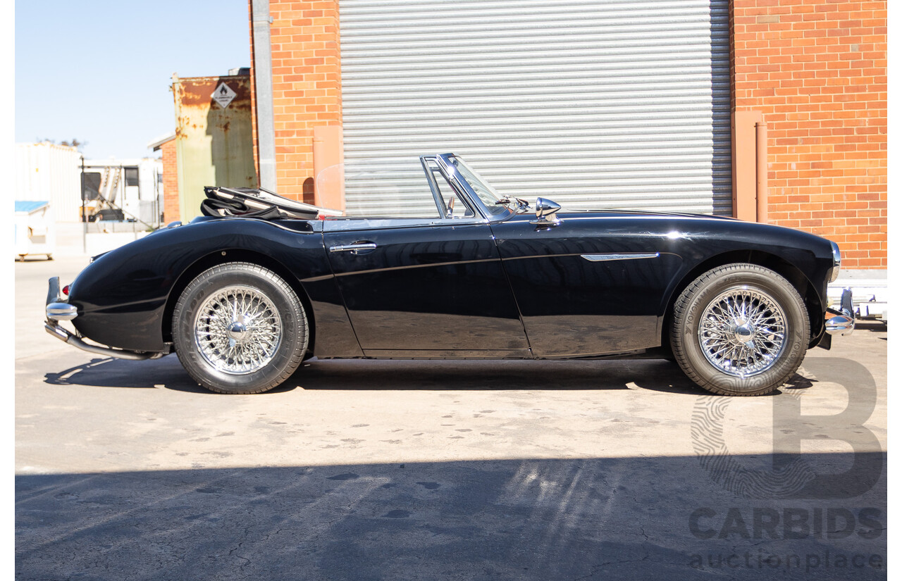 1/1964 Austin Healey 3000 MKIII BJ8 Phase 1 2+2 2d Convertible Black 2.9L