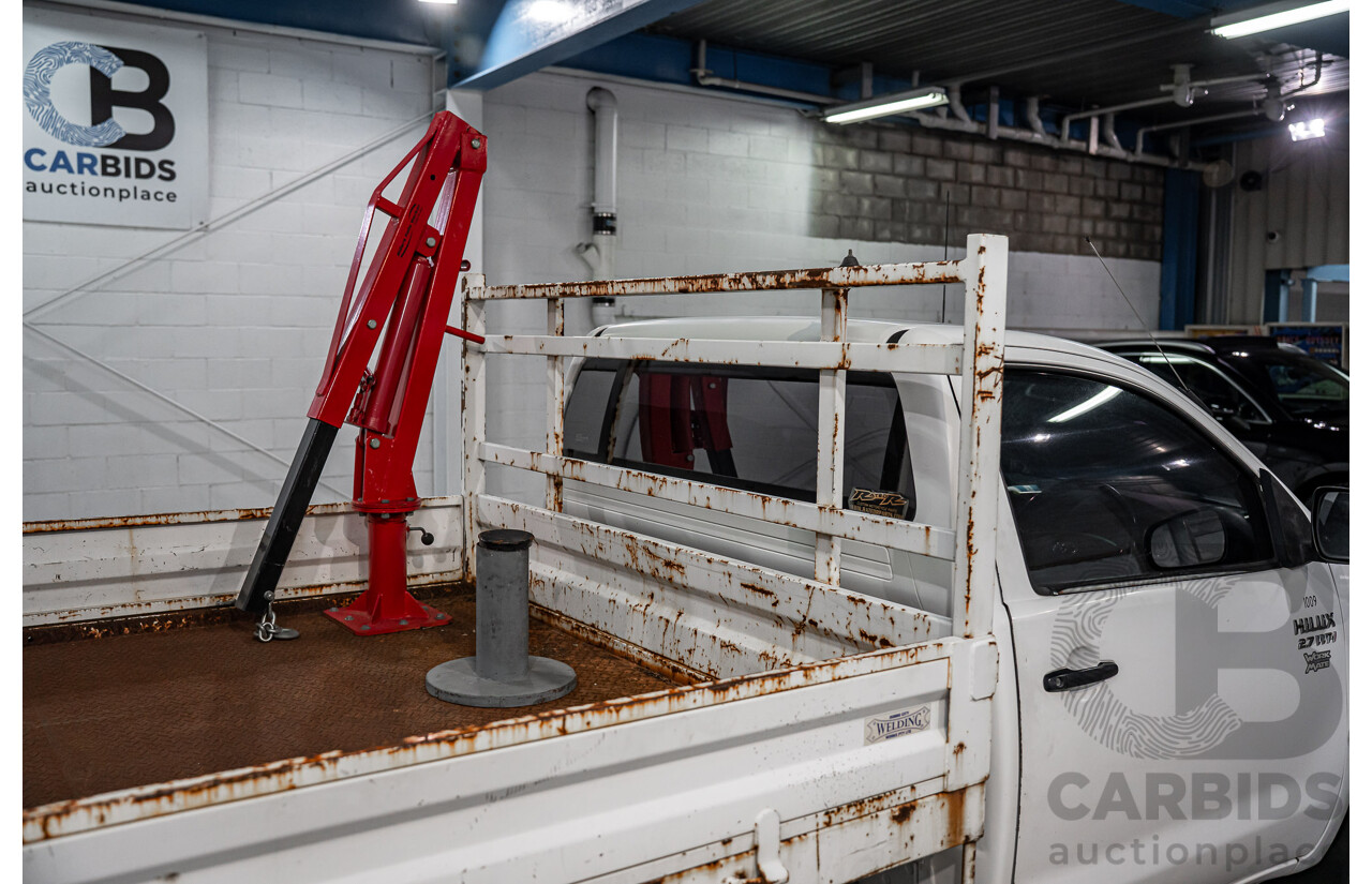 7/2009 Toyota Hilux Workmate TGN16R 08 Upgrade C/Chas White 2.7L - Hydraulic Tipper