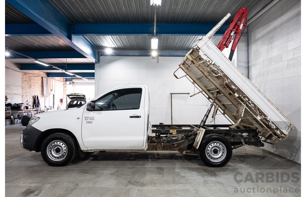 7/2009 Toyota Hilux Workmate TGN16R 08 Upgrade C/Chas White 2.7L - Hydraulic Tipper