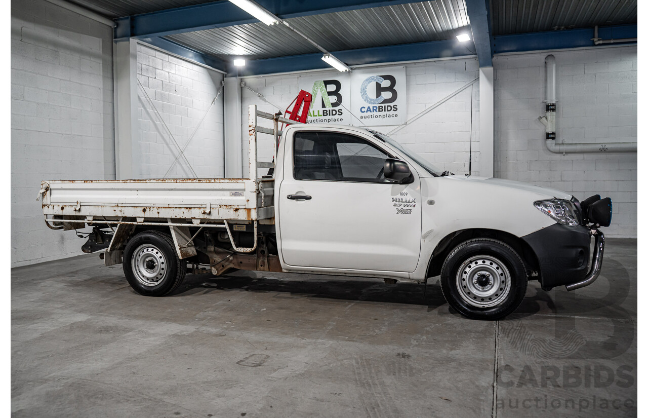 7/2009 Toyota Hilux Workmate TGN16R 08 Upgrade C/Chas White 2.7L - Hydraulic Tipper