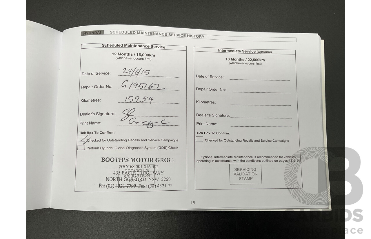 8/2014 Hyundai i30 SE GD MY14 5d Hatchback Brilliant Red Metallic 1.8L