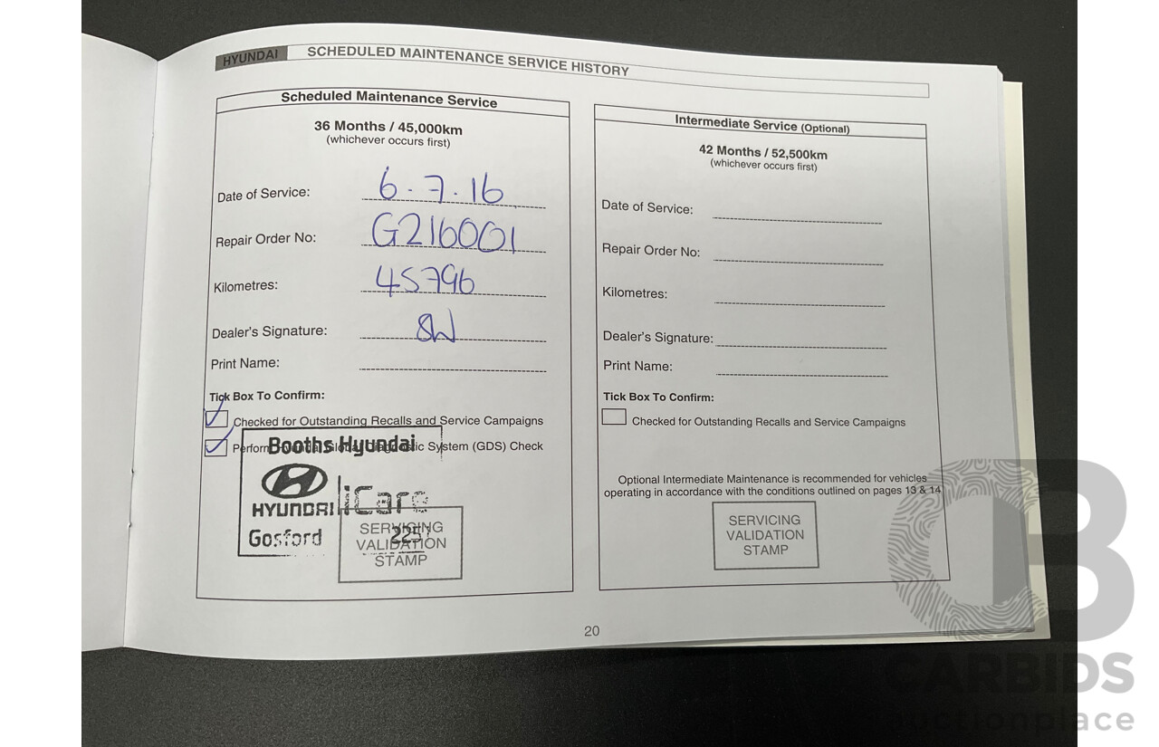 8/2014 Hyundai i30 SE GD MY14 5d Hatchback Brilliant Red Metallic 1.8L