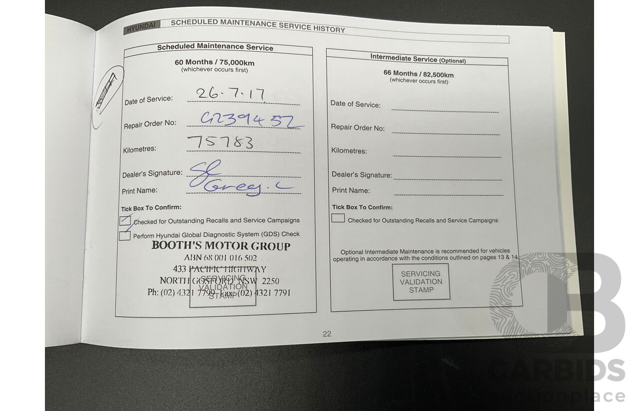 8/2014 Hyundai i30 SE GD MY14 5d Hatchback Brilliant Red Metallic 1.8L