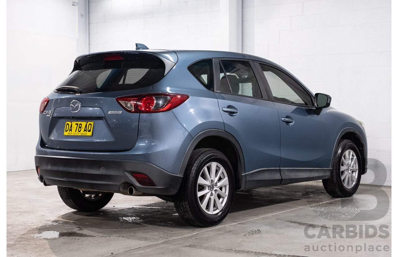 8/2014 Mazda Cx-5 Maxx Sport (4x4) MY13 Upgrade 4d Wagon Reflex Blue Mica Turbo Diesel 2.2L