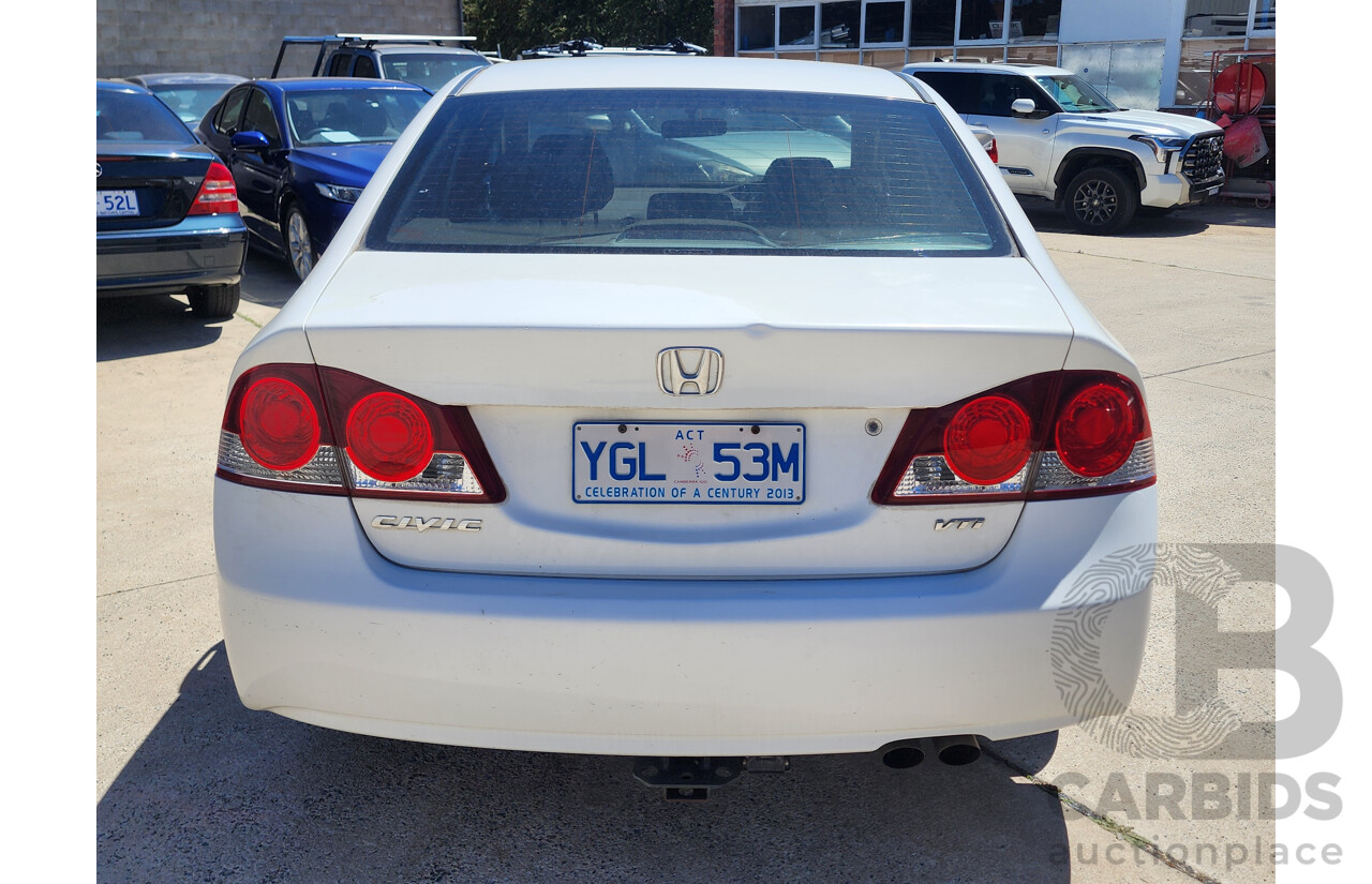 6/2008 Honda Civic VTi MY07 4d Sedan White 1.8L