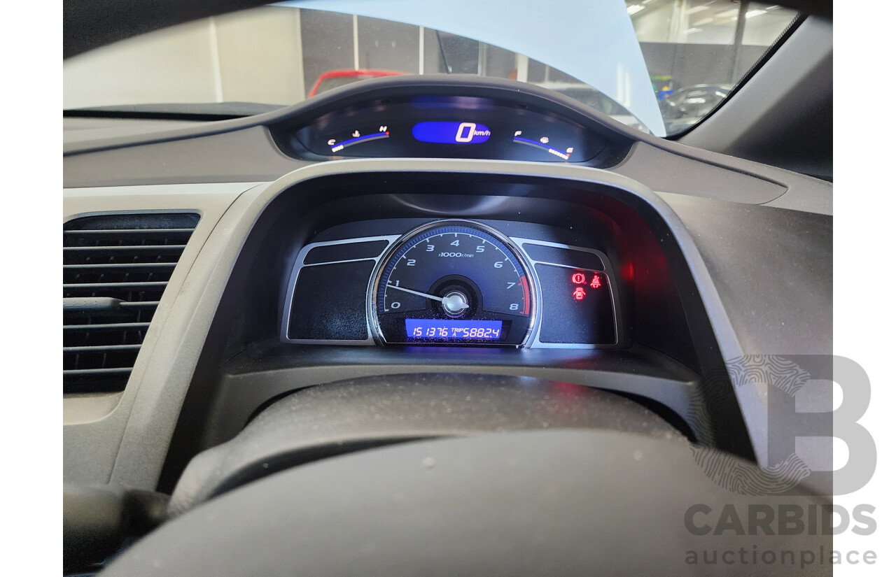 6/2008 Honda Civic VTi MY07 4d Sedan White 1.8L