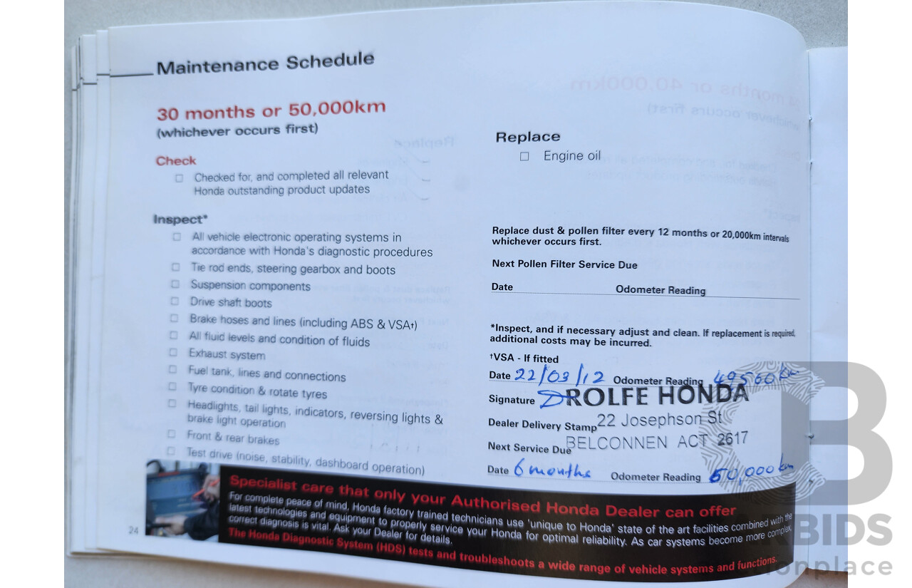 6/2008 Honda Civic VTi MY07 4d Sedan White 1.8L