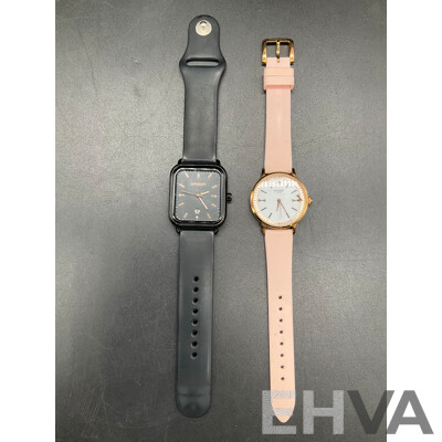 GUESS Lady Frontier Gold-tone Watch (W1156L2) Watch, SANDA Watch and KATE SPADE Watch - Lot of 3