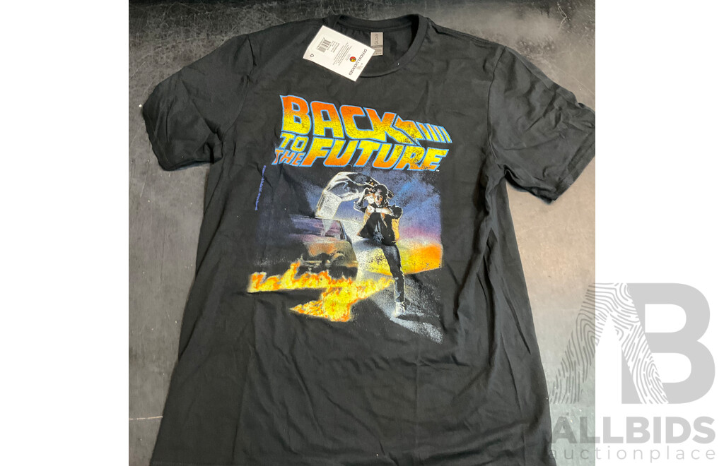 Tommy Jeans T-shirt Size L & Back to Future Tee Size M & Nike Size XL Shorts