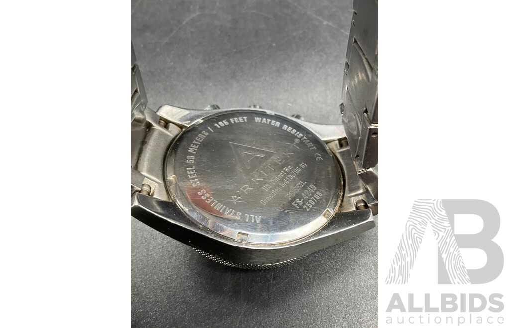 FOSSIL (FS-4249) Men's Chronograph Black Dial Watch