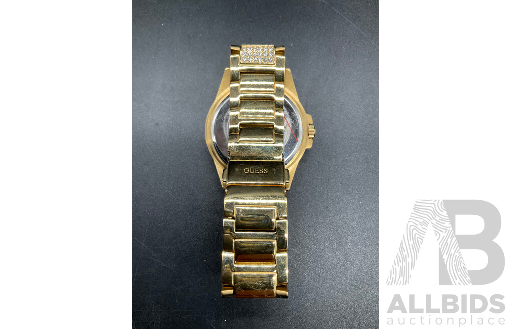 GUESS Lady Frontier Gold-tone Watch (W1156L2) Watch, SANDA Watch and KATE SPADE Watch - Lot of 3