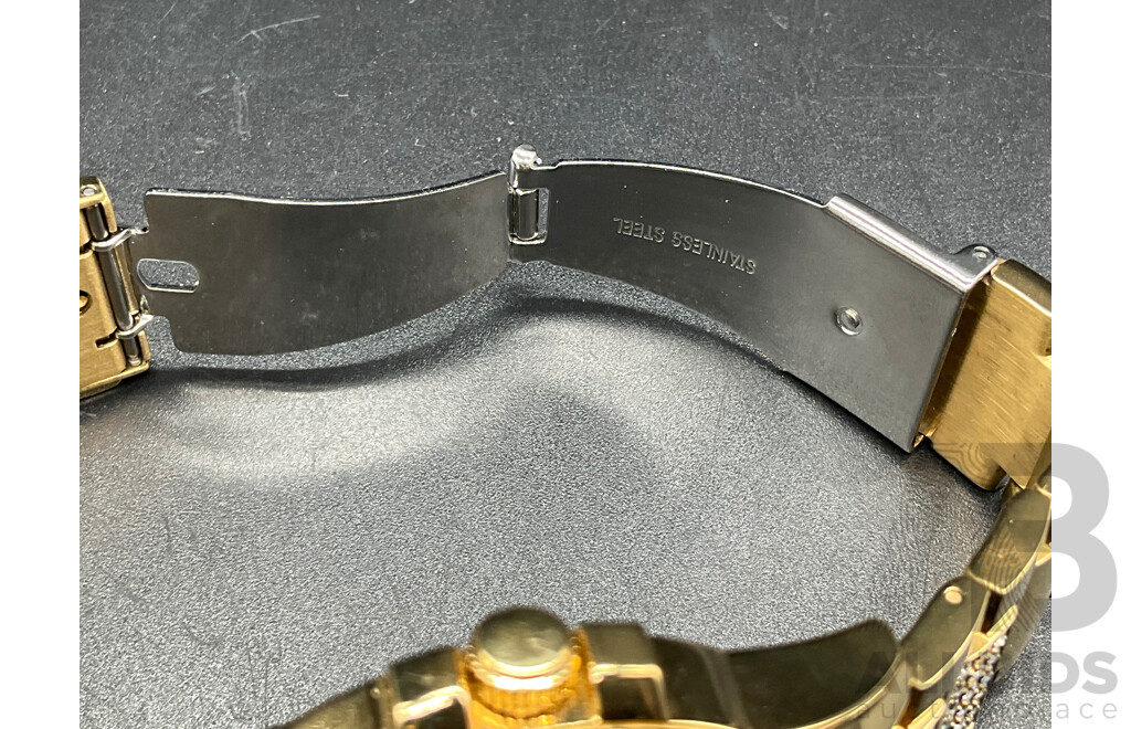 GUESS Lady Frontier Gold-tone Watch (W1156L2) Watch, SANDA Watch and KATE SPADE Watch - Lot of 3