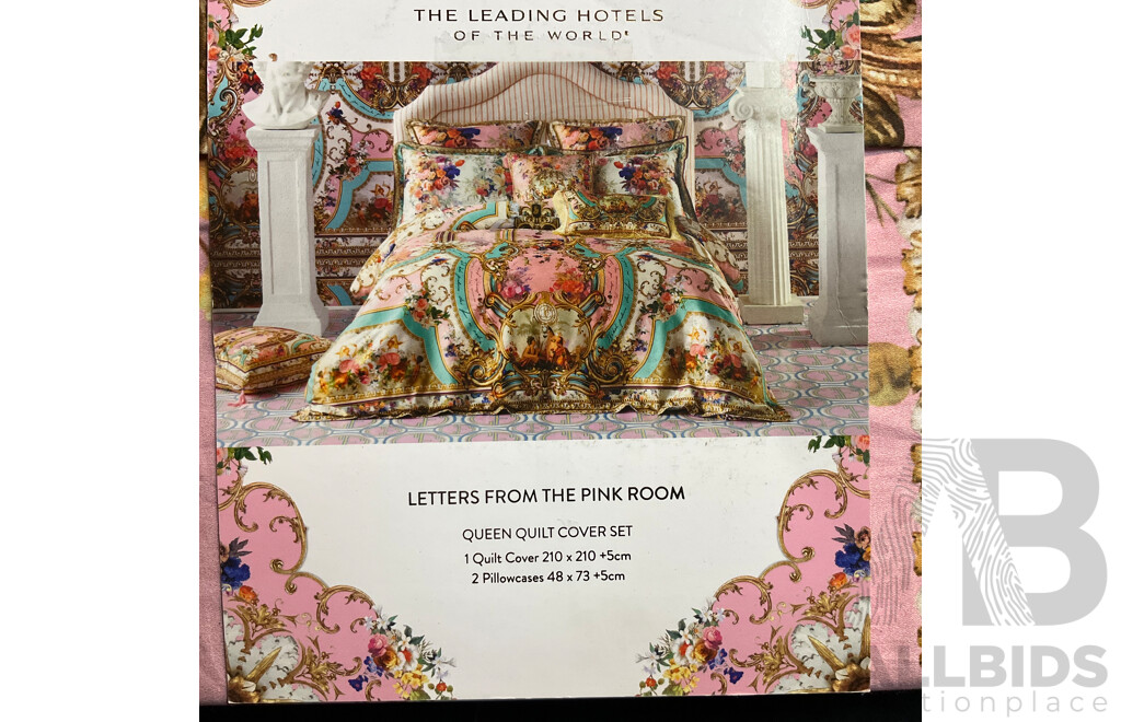 Camilla Letter From the Pink Room Queen Quilt Cover Set - ORP $509.99