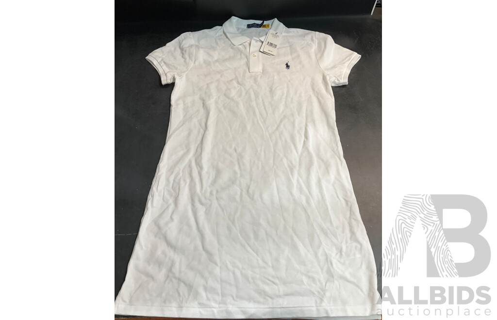 Calvin Klein Women's T-shirts (M/XL) & Ralph Lauren Size L White Skirt - Lot of 3