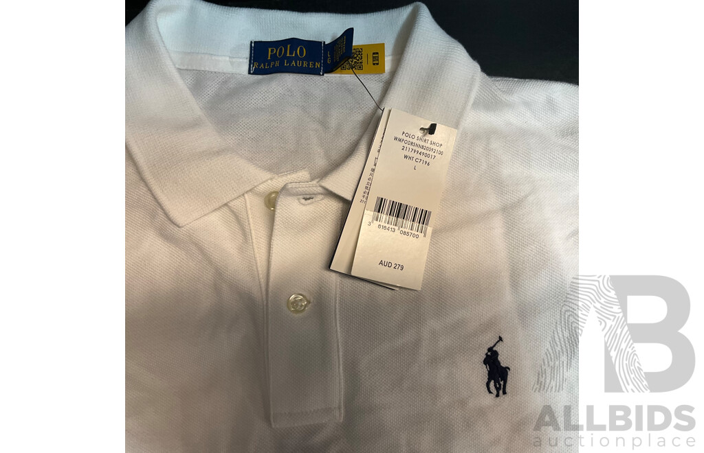 Calvin Klein Women's T-shirts (M/XL) & Ralph Lauren Size L White Skirt - Lot of 3