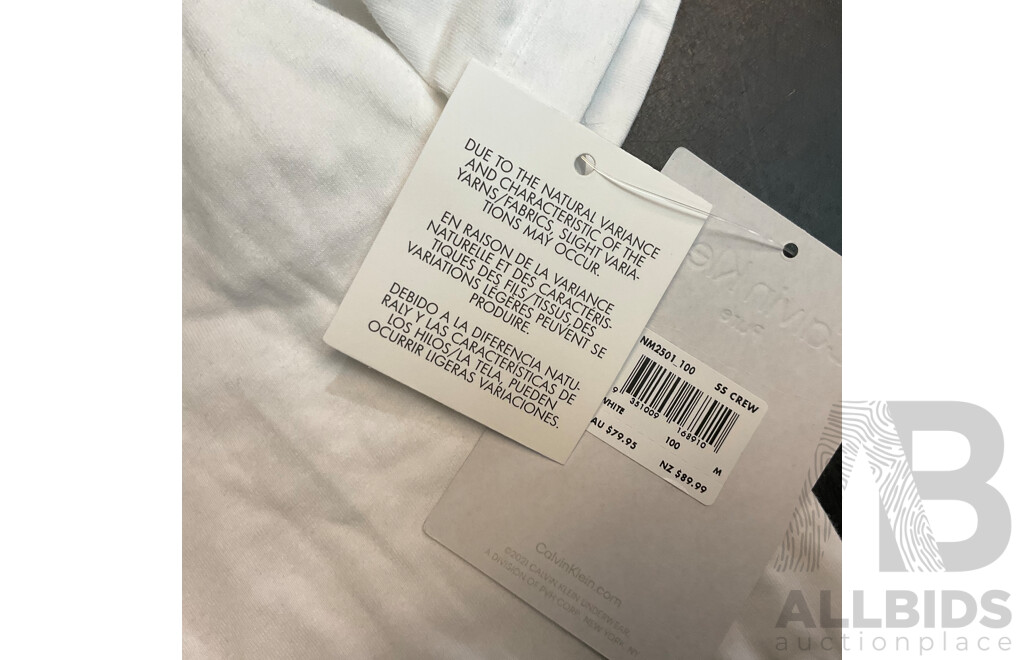 Calvin Klein Women's T-shirts (M/XL) & Ralph Lauren Size L White Skirt - Lot of 3