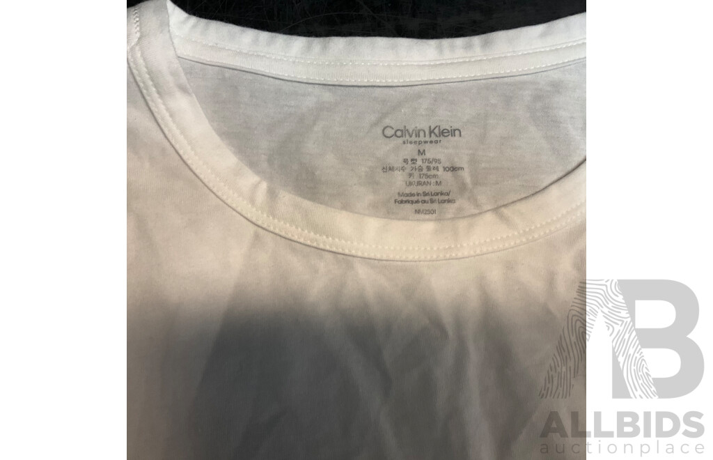 Calvin Klein Women's T-shirts (M/XL) & Ralph Lauren Size L White Skirt - Lot of 3