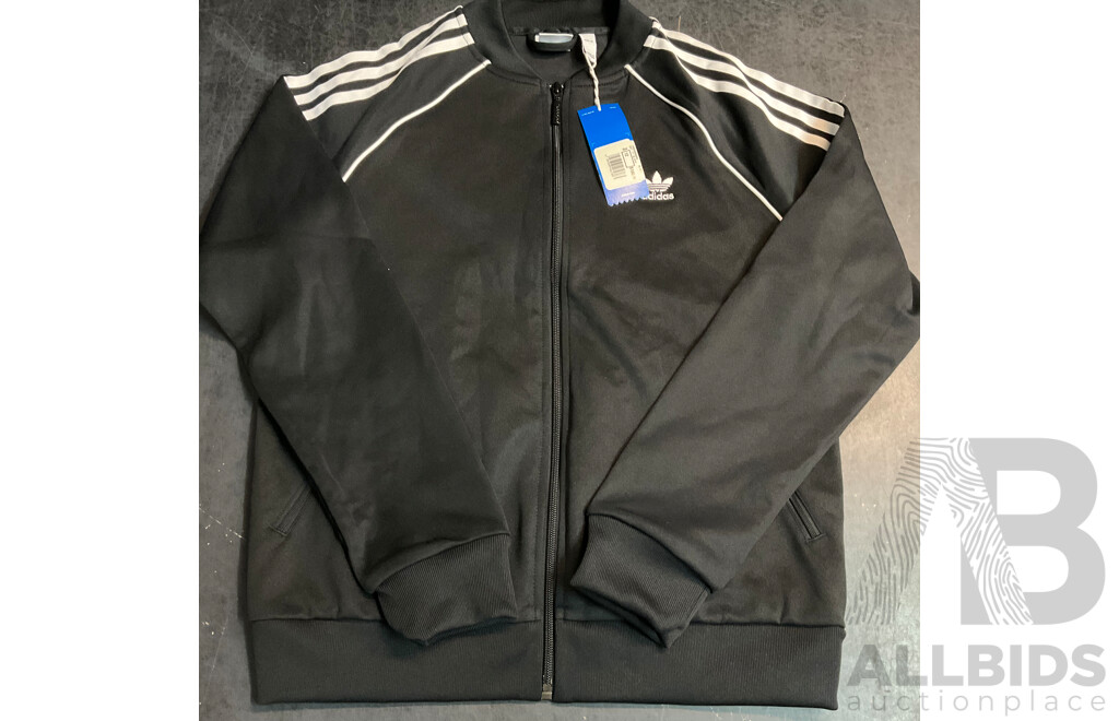 Tommy Jeans T-shirt Size M & Adidas Black Jacket Size 12 - Lot of 2