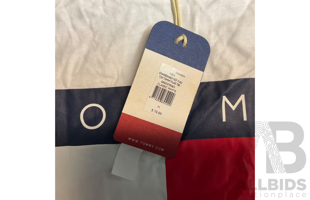 Tommy Jeans T-shirt Size M & Adidas Black Jacket Size 12 - Lot of 2