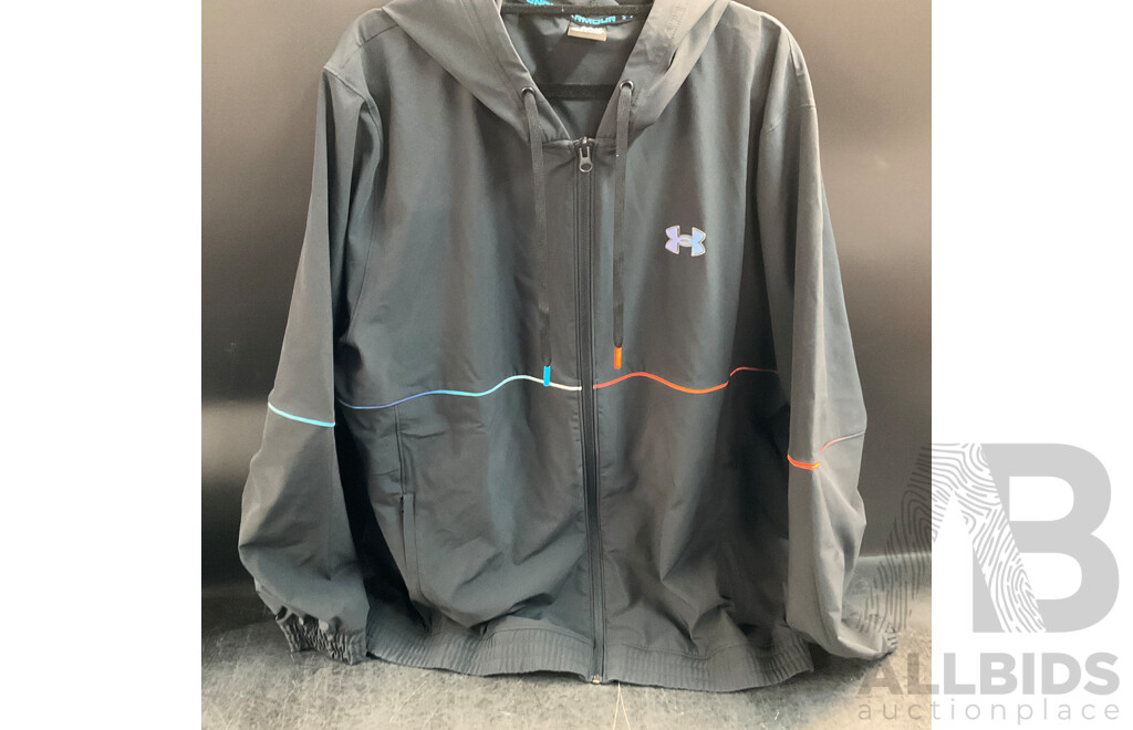 Under Armour Size XL Jacket & Size L Pants & Carhartt Blue Hat - Lot of 3