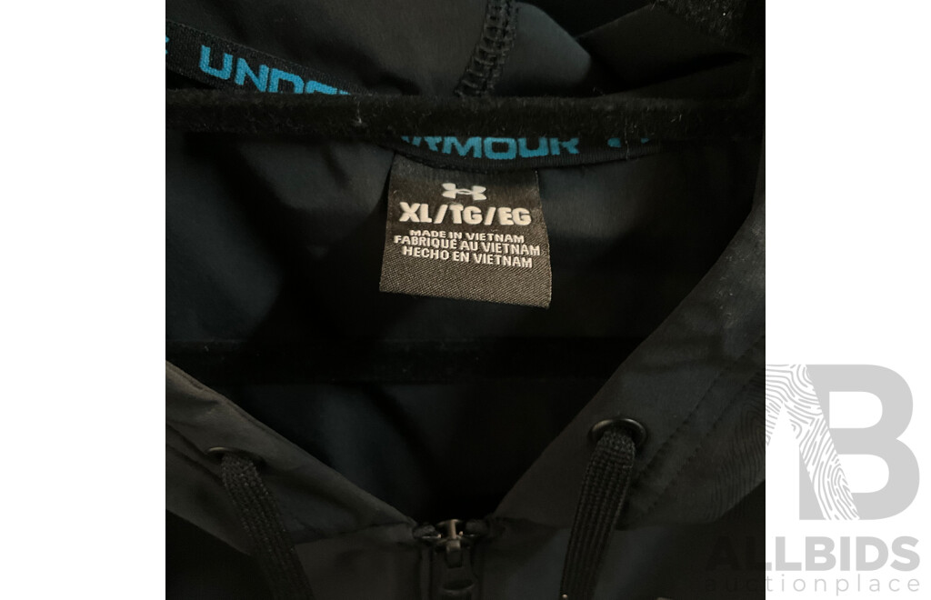 Under Armour Size XL Jacket & Size L Pants & Carhartt Blue Hat - Lot of 3