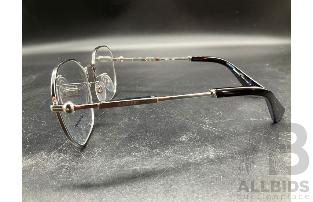 Silver Frame Eyeglasses Branded BURBERRY
