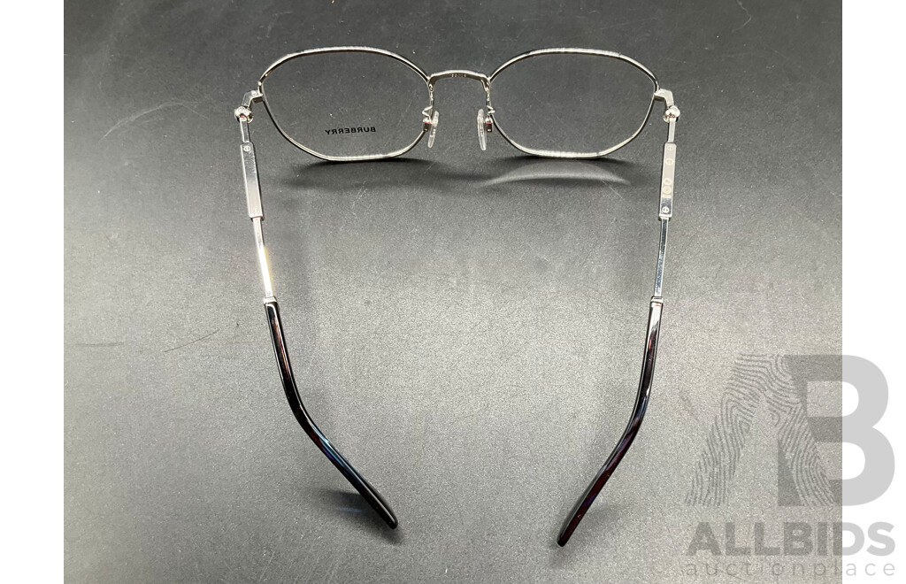 Silver Frame Eyeglasses Branded BURBERRY