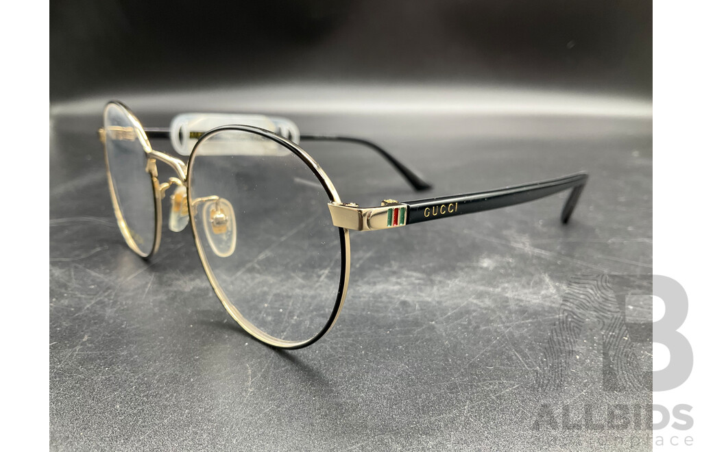 Black Frame Eyeglasses Branded GUCCI