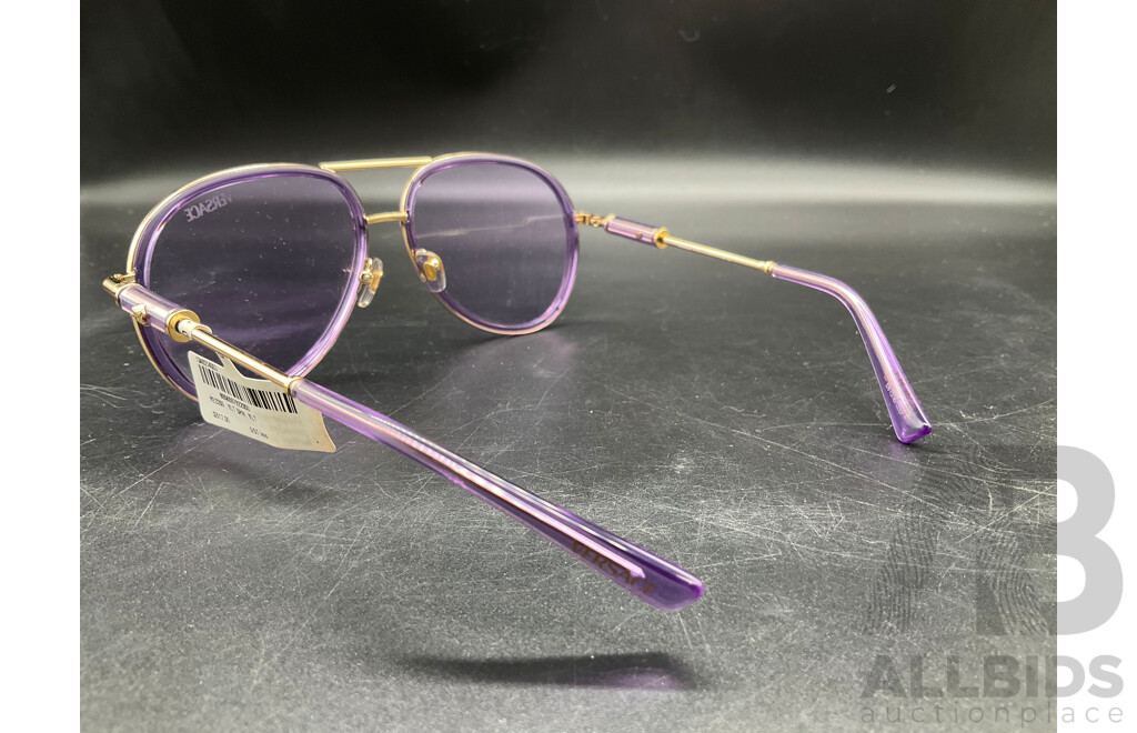 Lilac Transparent Sunglasses Branded Versace