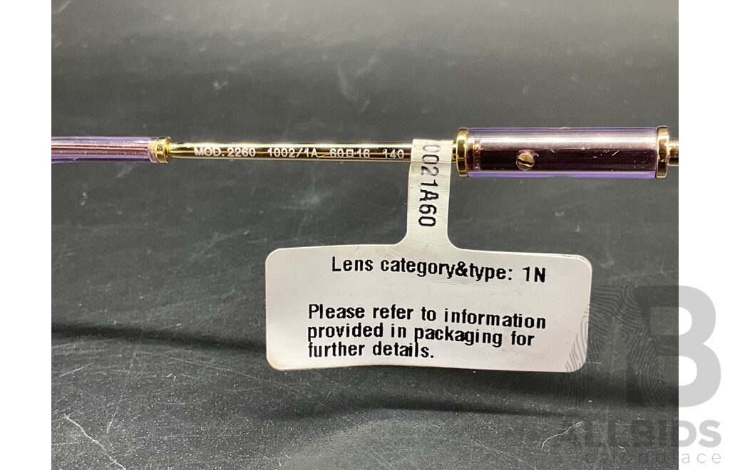 Lilac Transparent Sunglasses Branded Versace