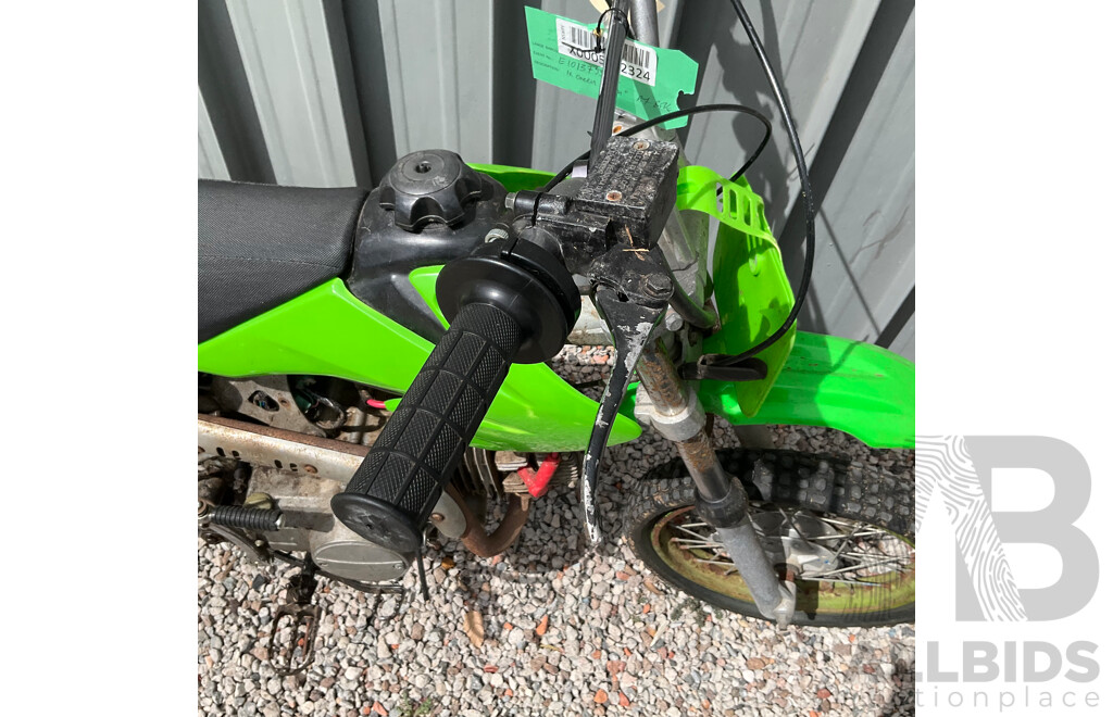 Green Dirt Bike