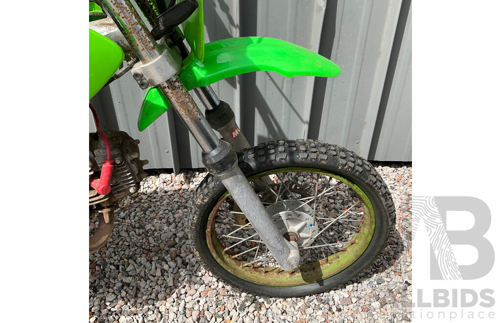 Green Dirt Bike