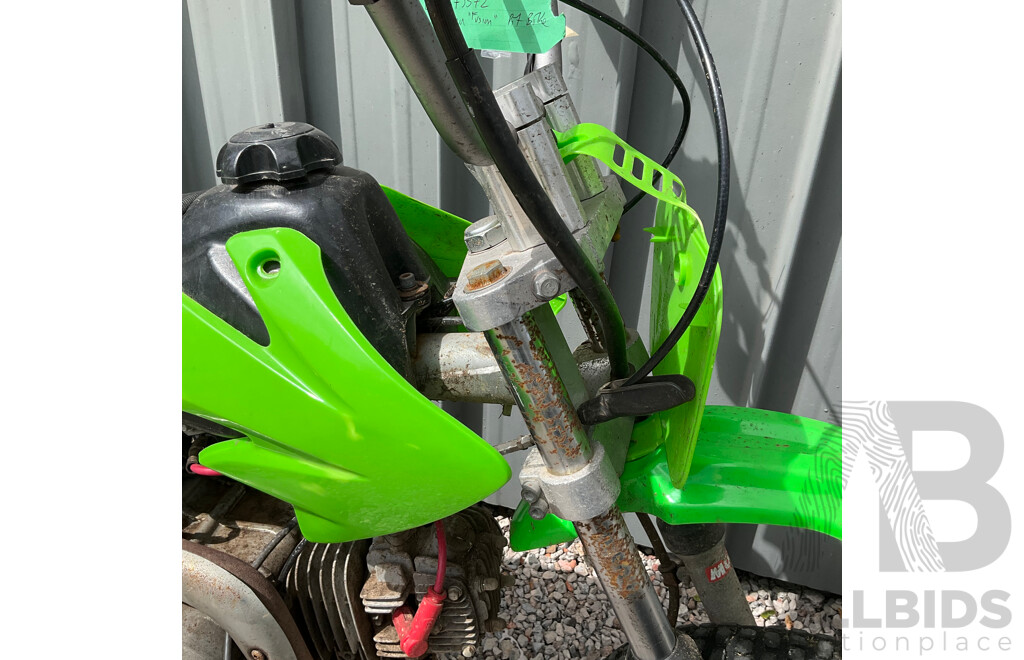Green Dirt Bike