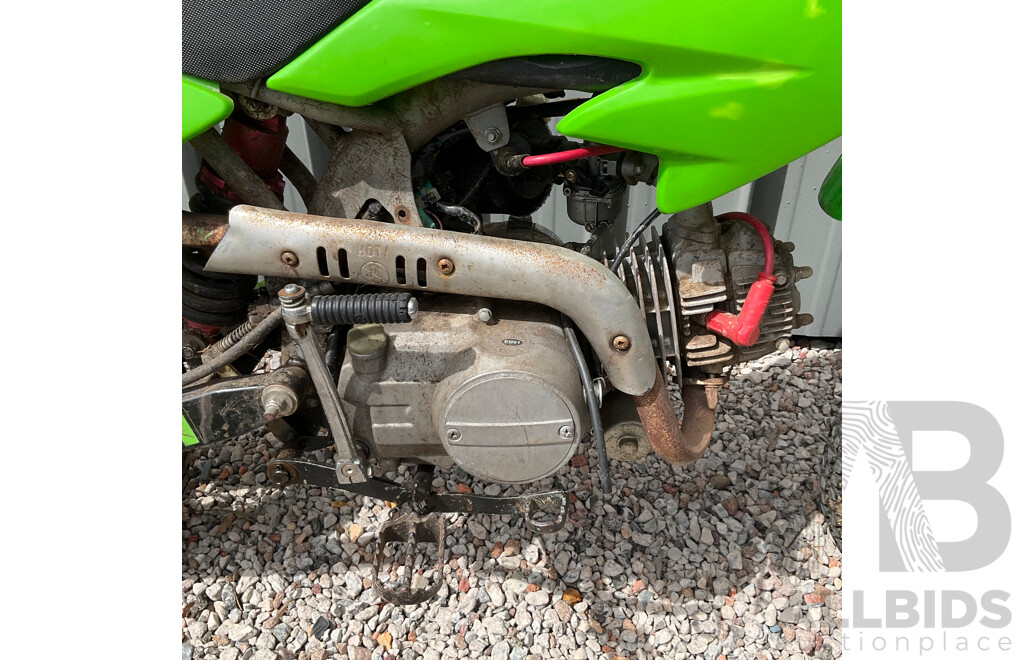 Green Dirt Bike