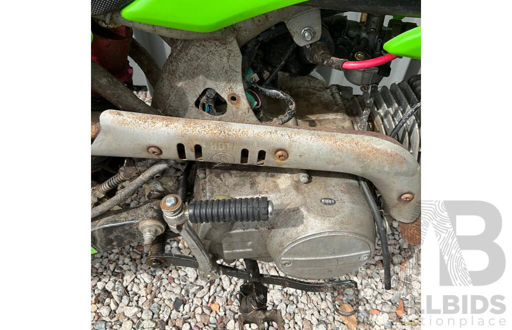 Green Dirt Bike